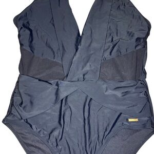 Nicole Miller- Black One-Piece Swimsuit